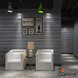 Decopine Papier peint mural autocollant 3D gris effet pierre – Rouleau 60×280 cm – PVC épais, imperméable, facile à poser