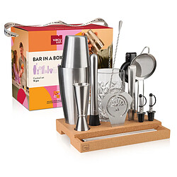 Set cocktail complet 16 pièces inox - 7889365 - VACU VIN