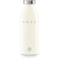 Gourde isotherme 0.5l en acier inoxydable crème - WBF01CR - Style 50's - SMEG