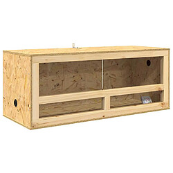 vidaXL Terrarium Marron 100 x 40 x 40 cm OSB