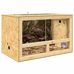 Avis vidaXL Terrarium Marron 80 x 50 x 50 cm OSB