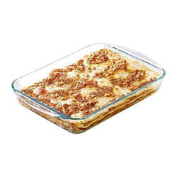 Pyrex plat à four rectangulaire en verre borosilicate