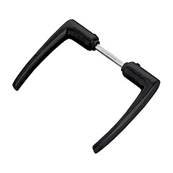 Kit universel poignée double en aluminium finition noir Héraclès I 201102N