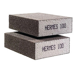 Éponge abrasive 4 faces 70 x 100 x 27mm G100 HERMES 6005969