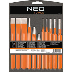 Neo tools Coffret poinçons et burins - 12 pièces