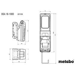 Avis Metabo Lampe de chantier BSA 18 1000 - Pick+Mix (sans batterie ni chargeur)en carton