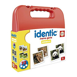 Educa borras Identic Animaux jeu de mémoire - 72 cartes