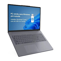 PC portable LENOVO IdeaPad Slim 3 16IRH10 | Sans Windows - 16'' WUXGA IPS - Core i5-13420H - RAM 16 Go - SSD 512 Go - AZERTY