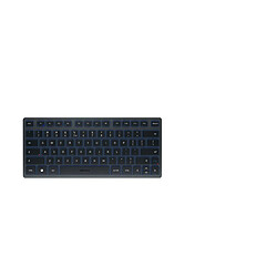 CHERRY KW 7100 MINI BT - Clavier - sans fil - Bluetooth 5.1 - QWERTY - Europe - commutateur : CHERRY SX - bleu ardoise