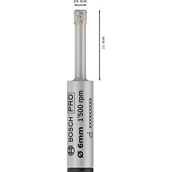 Bosch Foret diamant carrelage - 6 mm