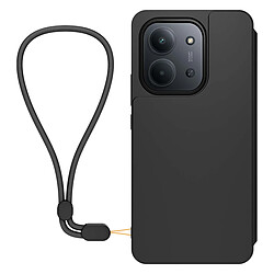 Made for Xiaomi MFXIAOMI Étui Portefeuille pour Redmi 15C avec Dragonne Amovible Noir