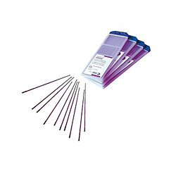10 électrodes tungstène LANTHANE 1,5 % diamètre 2 x 150 mm ABICOR BINZEL 700.0932