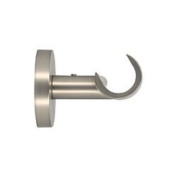 Mobois Support mural pour tringle - Chrome mat