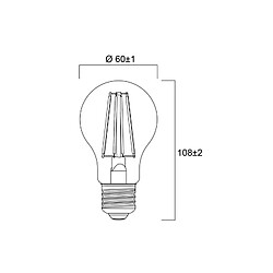 Sylvania ampoule LED A60 B22 rétro satinée