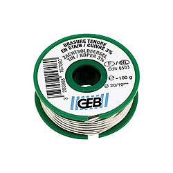 BOBINE ETAIN CUIVRE 3% BOBINE 100G GEB - 815708