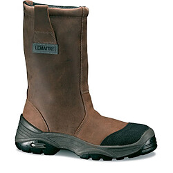 Bottes de sécurité non fourrées cuir Pull up BURAN CI SRC marron P47 LEMAITRE SECURITE BURAS30BF 47