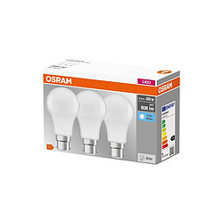 LED STANDARD RAD B22 9W FROID BOITE X3 OSRAM - 4058075429765