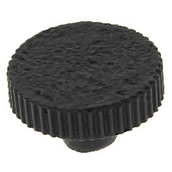 Bouton rouage rond de diamètre 44mm finition noir CADAP B0602 10S