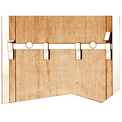 Hercule Barre de sécurité à boutons - Noir Barre de sécurité à boutons - acier - rond - style moderne - fixation vis traversantes