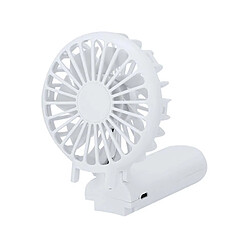 YELLO KOKO Mini Ventilateur Pliable Portable avec 3 Vitesses pour Bureau ou Voyage Blanc