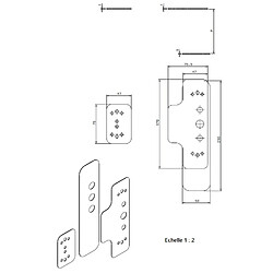 Plaques d adaptation pour antipanique push EVAK HERACLES