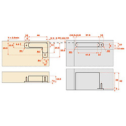 Charnière invisible AIR Push à encastrer SALICE 3598647939151