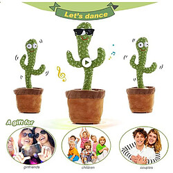 Arzopa Peluche Interactif Cactus en avec sons et chansons répétitifs style de guitare de Noël pas cher