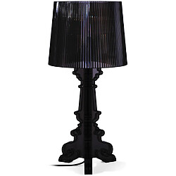 ICONIK INTERIOR Lampe de Table - Petite Lampe de Salon Design - Bour Noir