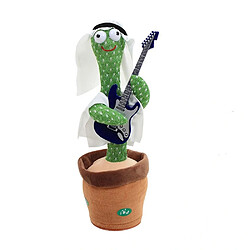 Arzopa Peluche Interactif Cactus en avec sons et chansons répétitifs style de guitare arabe Bleu