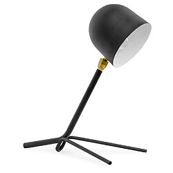 ICONIK INTERIOR Lampe de Bureau - Lampe Flexo - Alexa Noir