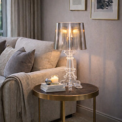 ICONIK INTERIOR Lampe de Table - Petite Lampe de Salon Design - Bour Noir