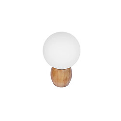 ICONIK INTERIOR Lampe de Table - Lampe de Salon Design Scandinave - Globe - Blum Blanc