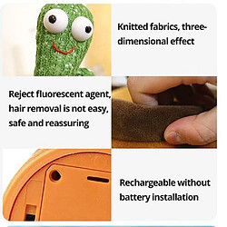Acheter Arzopa Peluche Interactif Cactus en avec sons et chansons répétitifs style Noël