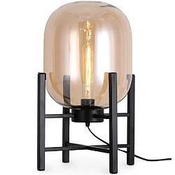 ICONIK INTERIOR Lampe de table - Lampe de salon designer - Grau Ambre