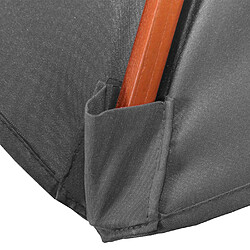 Acheter Mendler Parasol Florida, parasol de jardin, parasol de marché, Ø 3,5 m, polyester/bois, 7 kg ~ gris foncé