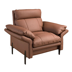 Angel Cerda Fauteuil en cuir marron