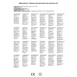 boni-shop Robinet à Boisseau Sphérique Inox 3/4 avec Levier