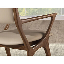 Angel Cerda Chaise en similicuir vison pas cher