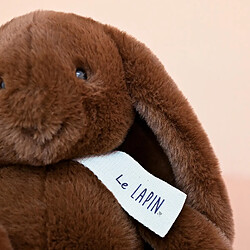 Linnea Peluche lapin 32 cm polyester collection LE LAPIN marron café