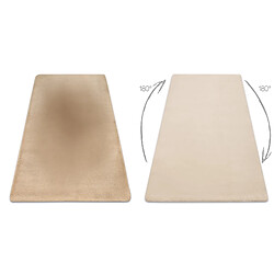 RUGSX Tapis BUNNY macchiato beige foncé IMITATION DE FOURRURE DE LAPIN 120x170 cm