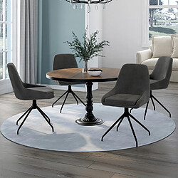 Idmarket LOT X4 CHAISES THALYA GRISES