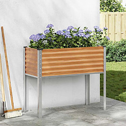 vidaXL Cache-pot de jardin Marron Clair 100,5 x 40,5 x 90 cm
