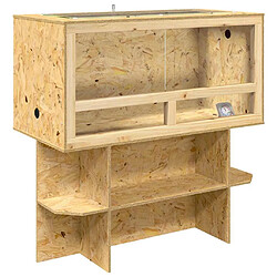 vidaXL Terrarium Marron 100 x 50 x 100 cm OSB