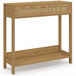 Idmarket CONSOLE HANAE 1 TIROIR CANNAGE