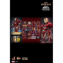 Hot toys Figurine Marvel Iron Man Mark III Armor Suit Up
