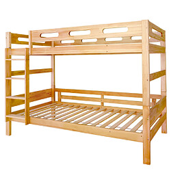 modfu Lit superposé 90x200 cm, en bois, naturel pas cher