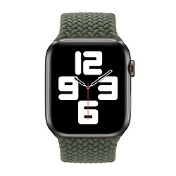 Bracelet Solo tressé pour Apple Watch | 44/45/46/49 mm - Taille 11 - Inverness Green