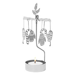 Pluto D’hiver en argent bougie rotative