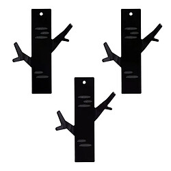 Pluto Crochet porte-serviette mural - Noir