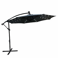 Akord Parasol de jardin déporté - Gris foncé